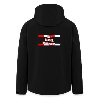 Bonne phrase de Better Surveyor - Veste softshell homme en polyester recyclé Stanley/Stella - noir - Dos - AI Model Male 185 light (185cm)
