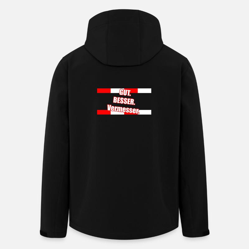 Gut Besser Vermesser Spruch - Recycelte Männer Softshell-Jacke von Stanley/Stella - Schwarz