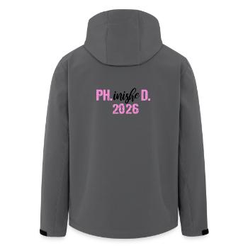 Doctorat 2026 Doctorat philistin Thèse PhD - Veste softshell homme en polyester recyclé Stanley/Stella - charbon - Dos - AI Model Male 185 light (185cm)