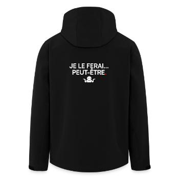 VIELLEICHT WERDE ICH DAS | Humor - Recycelte Männer Softshell-Jacke von Stanley/Stella - Schwarz - Hinten - AI Model Male 185 light (185cm)