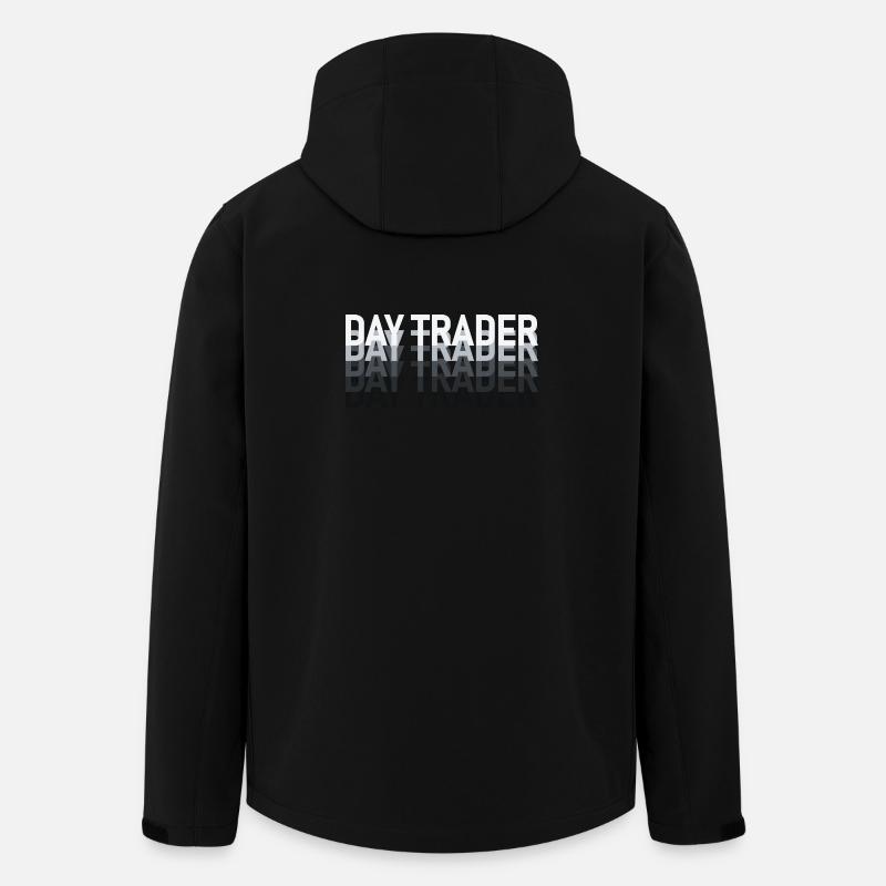 Day Trader Marché boursier Trader boursier - Veste softshell homme en polyester recyclé Stanley/Stella - noir