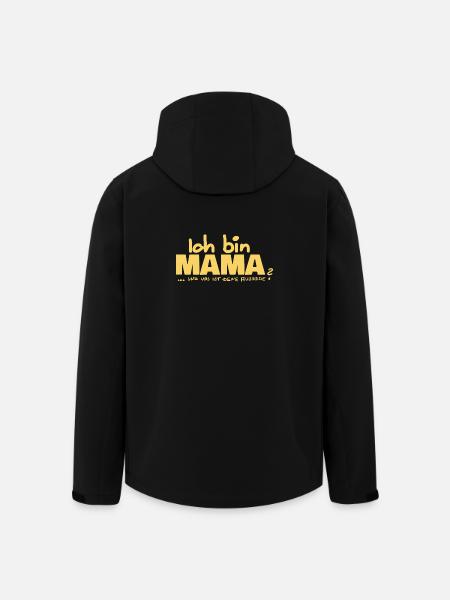 Ich bin Mama Mutterschaft Statement - Recycelte Männer Softshell-Jacke von Stanley/Stella - Schwarz
