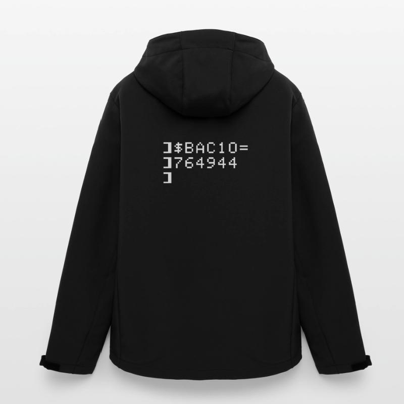 Bacio BAC10 8-Bit Esadecimale Code Nerd Pixel Art Recycelte Männer Softshell-Jacke von Stanley/Stella