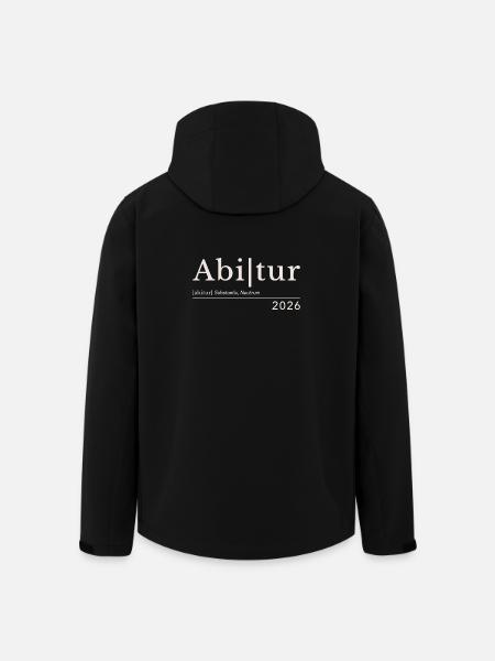 Abitur 2026 - Recycelte Männer Softshell-Jacke von Stanley/Stella - Schwarz