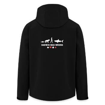 Poker Evolution Darwin était le mauvais jeu de cartes Shark - Veste softshell homme en polyester recyclé Stanley/Stella - noir - Dos - AI Model Male 185 light (185cm)