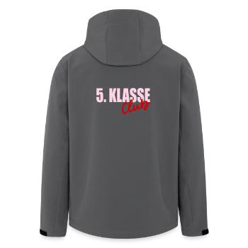 Schulwechsel - 5. Klasse - Recycelte Männer Softshell-Jacke von Stanley/Stella - Schwarz - Hinten - AI Model Male 185 light (185cm)