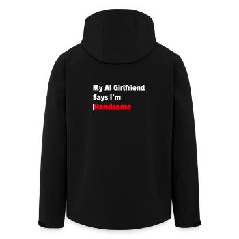 Ma copine IA dit que je suis beau - Veste softshell homme en polyester recyclé Stanley/Stella - noir - Dos - AI Model Male 185 light (185cm)