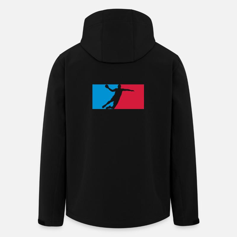 Handball - Recycelte Männer Softshell-Jacke von Stanley/Stella - Schwarz