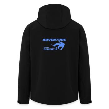 SNOWBOARD ADVENTURE - Recycelte Männer Softshell-Jacke von Stanley/Stella - Schwarz - Hinten - AI Model Male 185 light (185cm)