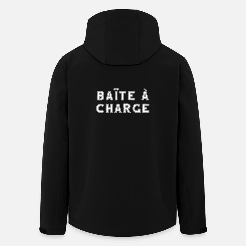 vendeen baite a charge - Veste softshell homme en polyester recyclé Stanley/Stella - noir
