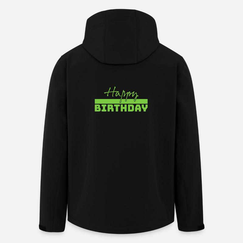 Tshirt happy birthday green - Men’s Recycled Softshell Jacket by Stanley/Stella - black