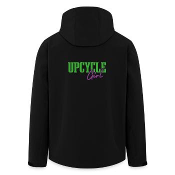Upcycle Girl - Recycelte Männer Softshell-Jacke von Stanley/Stella - Schwarz - Hinten - AI Model Male 185 light (185cm)