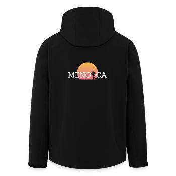 Menorca - Recycelte Männer Softshell-Jacke von Stanley/Stella - Schwarz - Hinten - AI Model Male 185 light (185cm)
