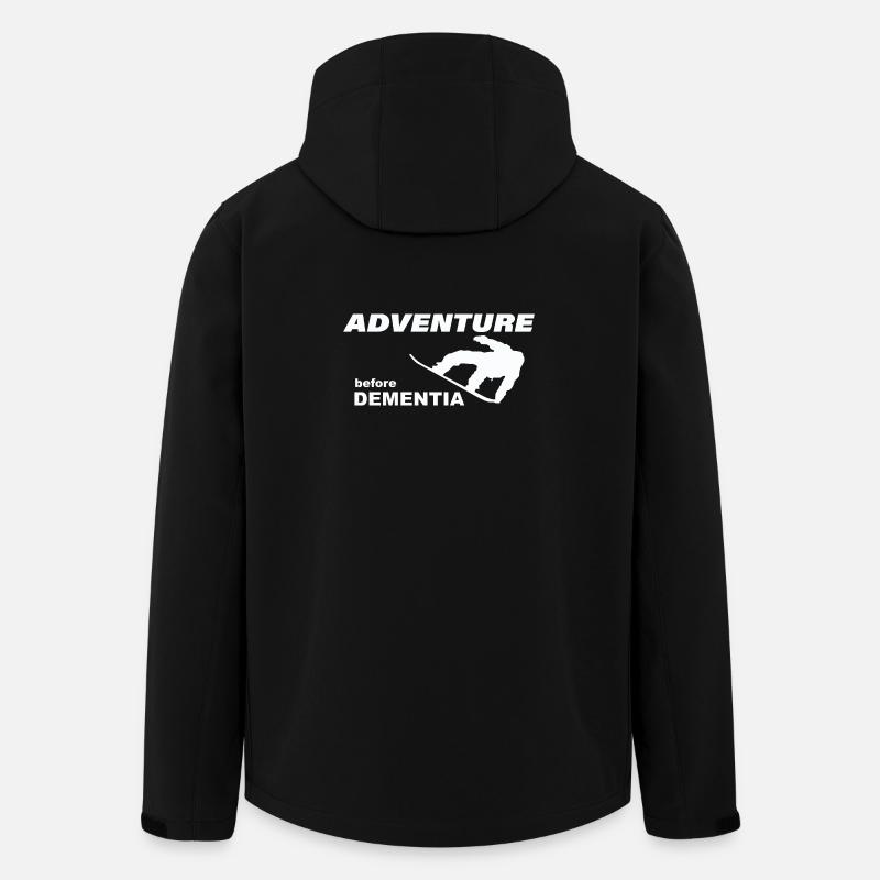AVENTURE EN SNOWBOARD - Veste softshell homme en polyester recyclé Stanley/Stella - noir