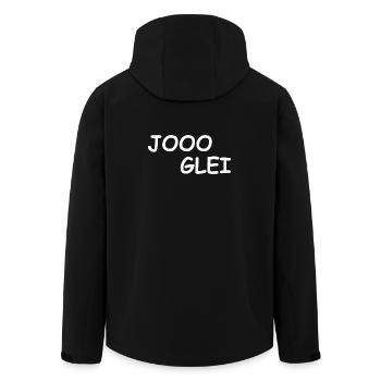 JOOO GLEI - Recycelte Männer Softshell-Jacke von Stanley/Stella - Schwarz - Hinten - AI Model Male 185 light (185cm)