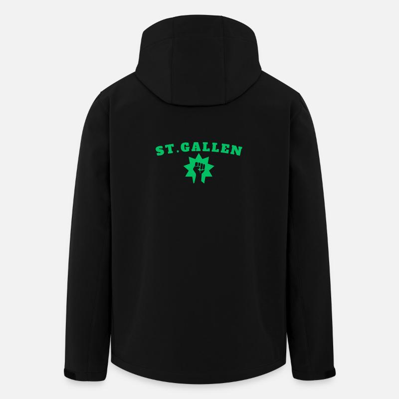 St.Gallen - Recycelte Männer Softshell-Jacke von Stanley/Stella - Schwarz