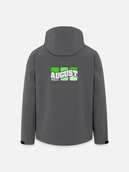 Name August - Recycelte Männer Softshell-Jacke von Stanley/Stella - Schwarz