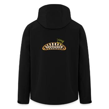 Geschenk für Apotheker - Recycelte Männer Softshell-Jacke von Stanley/Stella - Schwarz - Hinten - AI Model Male 185 light (185cm)