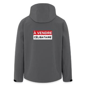 Junggeselle - Recycelte Männer Softshell-Jacke von Stanley/Stella - Anthrazit - Hinten - AI Model Male 185 light (185cm)