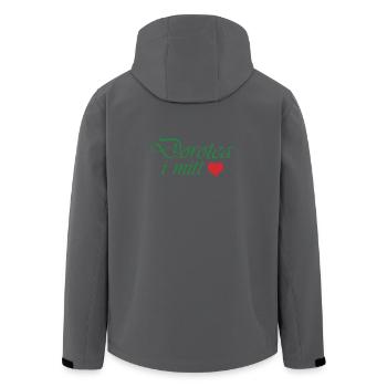 Dorotea dans mon cœur - Veste softshell homme en polyester recyclé Stanley/Stella - noir - Dos - AI Model Male 185 light (185cm)