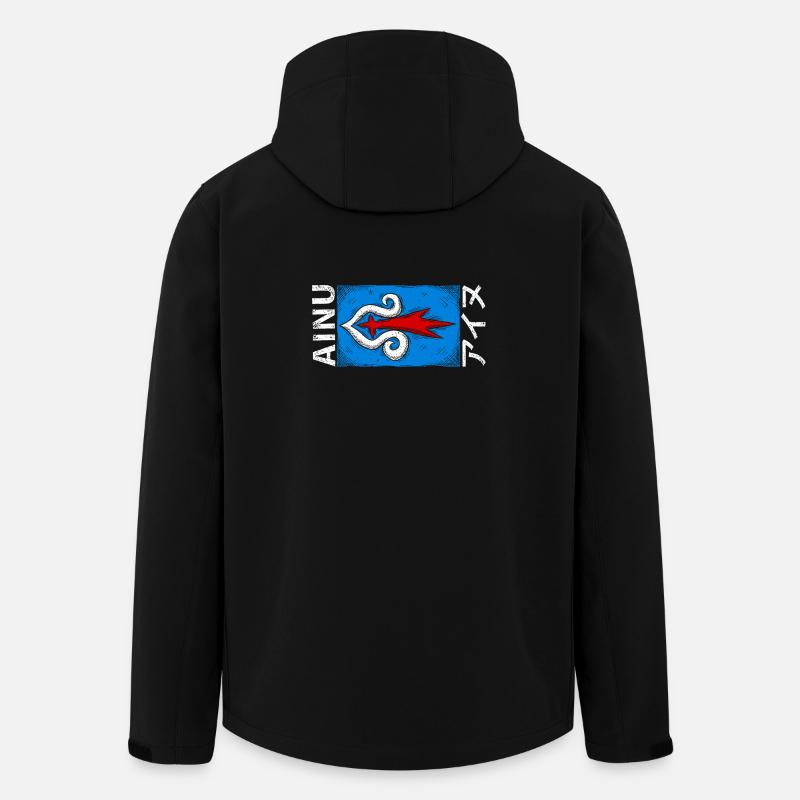 Ainu-Flagge - Recycelte Männer Softshell-Jacke von Stanley/Stella - Schwarz