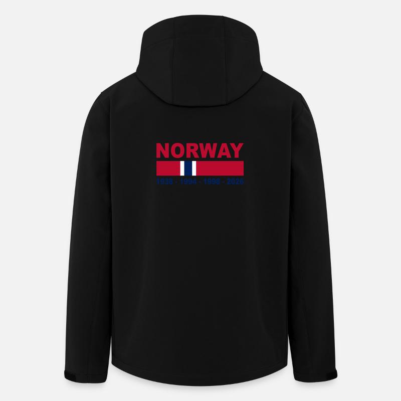 Norway fan - Men’s Recycled Softshell Jacket by Stanley/Stella - black