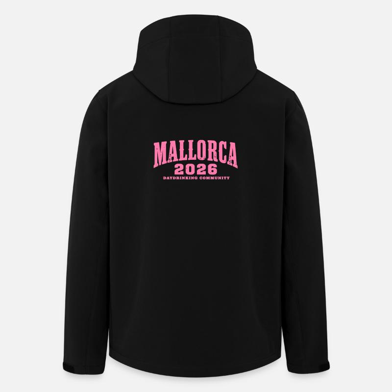 Malle 2026 Daydrinking Community - Recycelte Männer Softshell-Jacke von Stanley/Stella - Schwarz