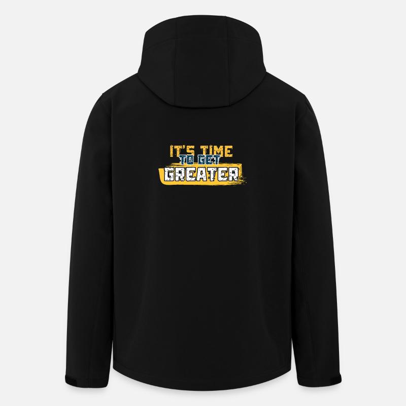 It's Time to Get Greater - Veste softshell homme en polyester recyclé Stanley/Stella - noir