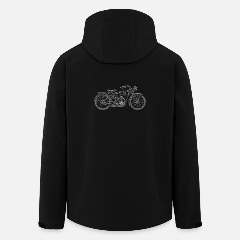Motocyclette - Veste softshell homme en polyester recyclé Stanley/Stella - noir