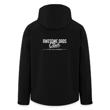 Bester Papa Club - Recycelte Männer Softshell-Jacke von Stanley/Stella - Schwarz - Hinten - AI Model Male 185 light (185cm)