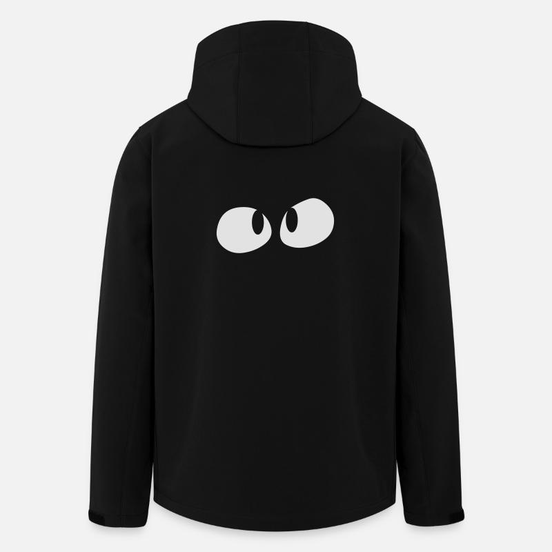Augen - Recycelte Männer Softshell-Jacke von Stanley/Stella - Schwarz