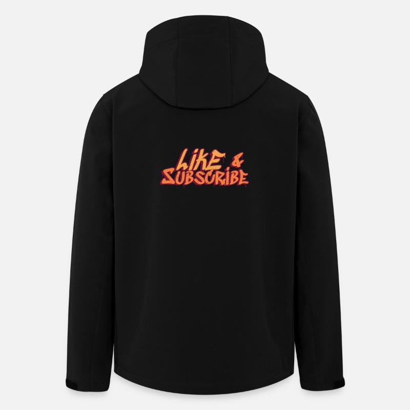 Like &Subscribe Graffiti Style - Veste softshell homme en polyester recyclé Stanley/Stella - noir