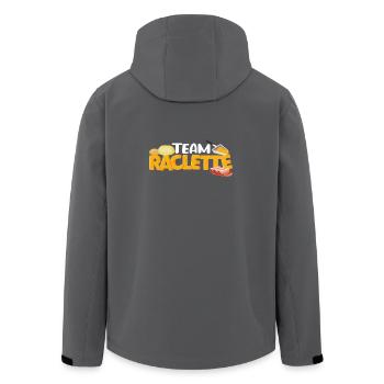 Team raclette Funny quote Raclette gift - Men’s Recycled Softshell Jacket by Stanley/Stella - anthracite - Back - AI Model Male 185 light (185cm)