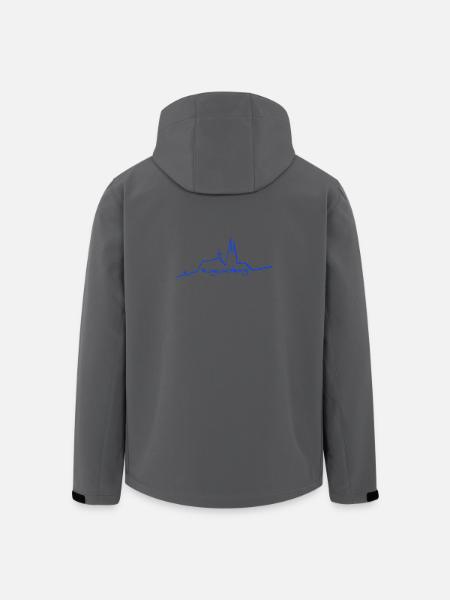 Regensburg Skyline blue - Men’s Recycled Softshell Jacket by Stanley/Stella - black