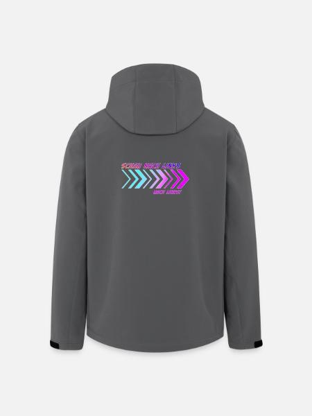Richtungspfeile Schau nach links - Recycelte Männer Softshell-Jacke von Stanley/Stella - Schwarz