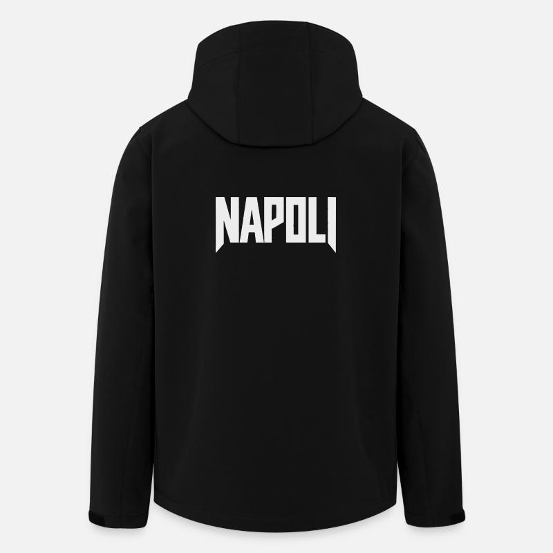 Napoli - Neapel Schriftzug weiß - Recycelte Männer Softshell-Jacke von Stanley/Stella - Schwarz