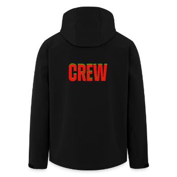 Équipage rouge vert - Veste softshell homme en polyester recyclé Stanley/Stella - noir - Dos - AI Model Male 185 light (185cm)