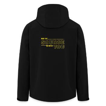 Que la source soit avec vous – Geek Tee - Veste softshell homme en polyester recyclé Stanley/Stella - noir - Dos - AI Model Male 185 light (185cm)