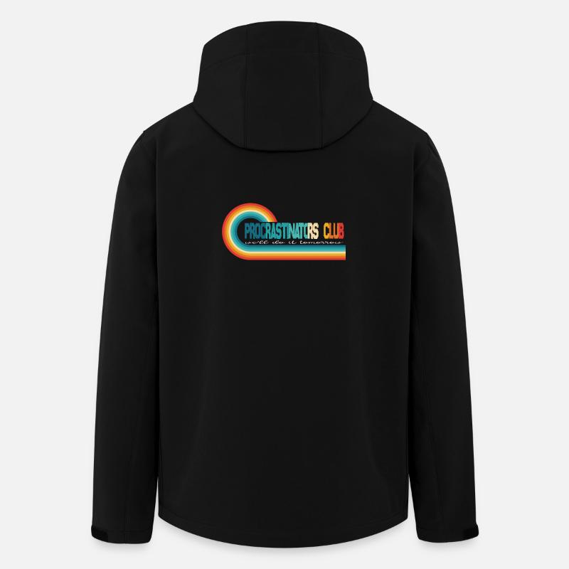 Prokrastinierer-Club, wir machen es morgen - Recycelte Männer Softshell-Jacke von Stanley/Stella - Schwarz