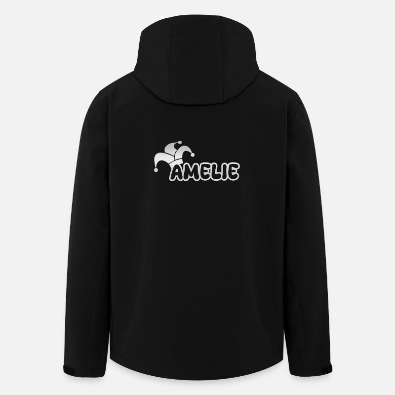 Cadeau pour Amélie - Veste softshell homme en polyester recyclé Stanley/Stella - noir