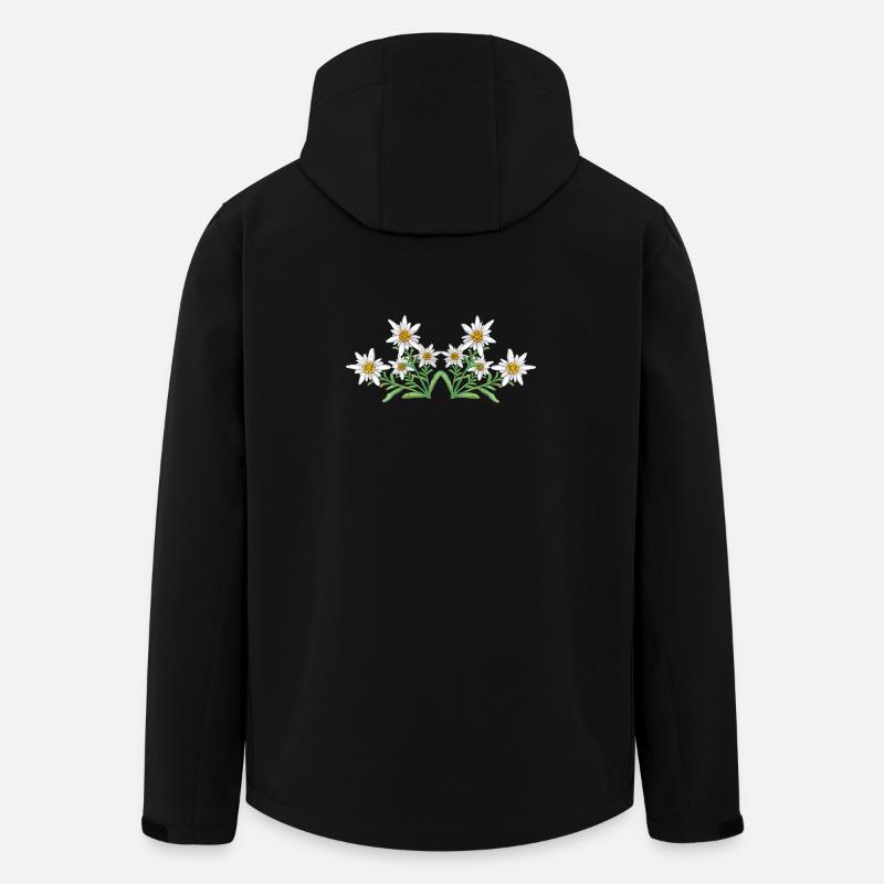 Edelweiss  - Recycelte Männer Softshell-Jacke von Stanley/Stella - Schwarz