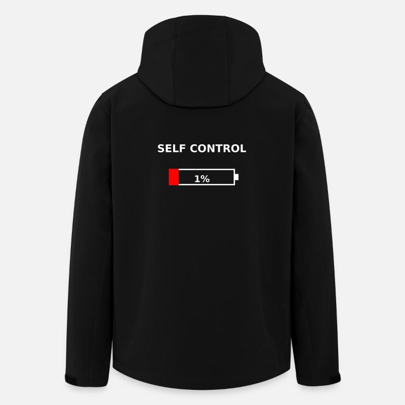 SELF CONTROL - 1 % Batterie faible - Veste softshell homme en polyester recyclé Stanley/Stella - noir
