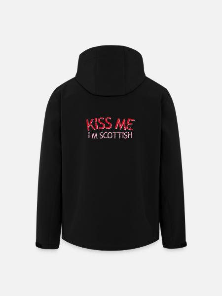 Kiss Me I'm Scottish - Men’s Recycled Softshell Jacket by Stanley/Stella - black