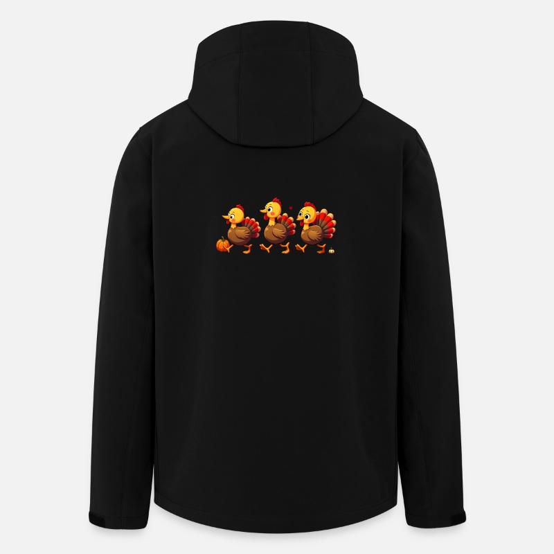 Thanksgiving Truthahn Baby - Recycelte Männer Softshell-Jacke von Stanley/Stella - Schwarz