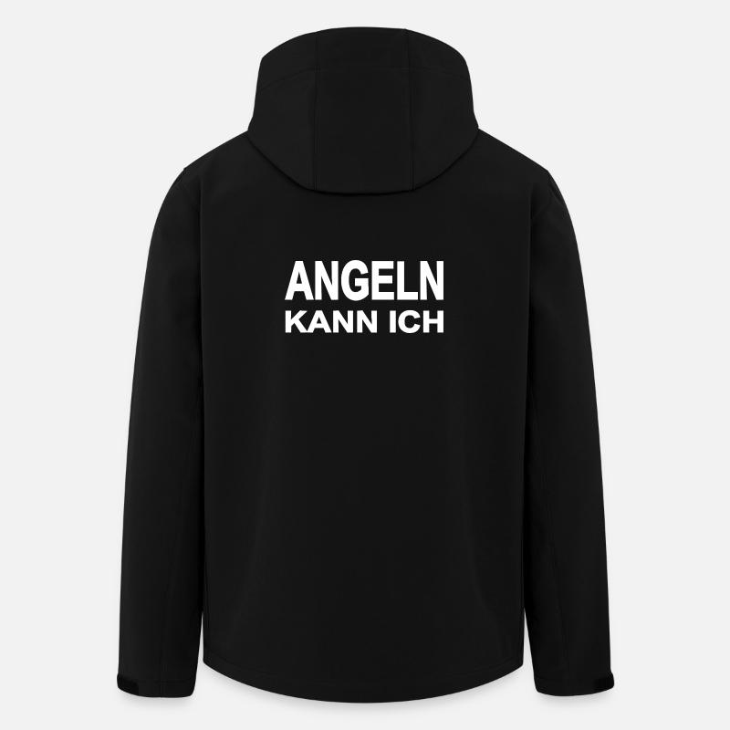 Angeln - Recycelte Männer Softshell-Jacke von Stanley/Stella - Schwarz
