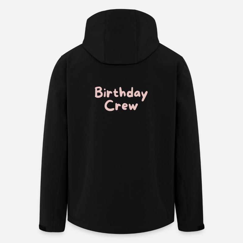 Birthday Crew - Men’s Recycled Softshell Jacket by Stanley/Stella - black