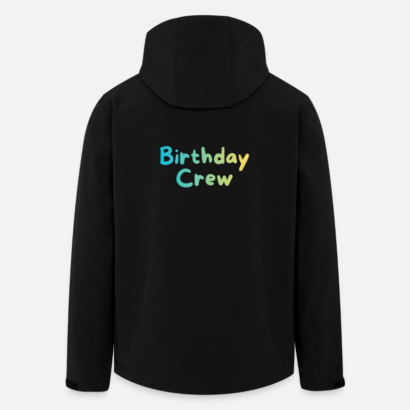 Birthday Crew - Recycelte Männer Softshell-Jacke von Stanley/Stella - Schwarz