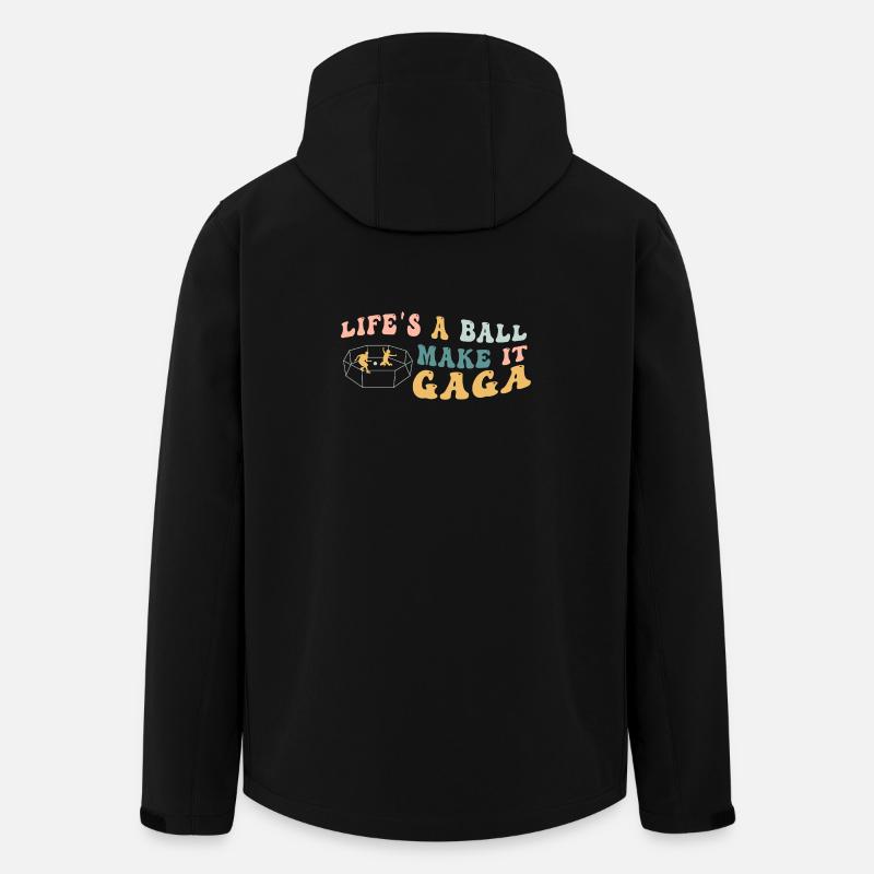 Life's A Ball Make It Gaga - Men’s Recycled Softshell Jacket by Stanley/Stella - black
