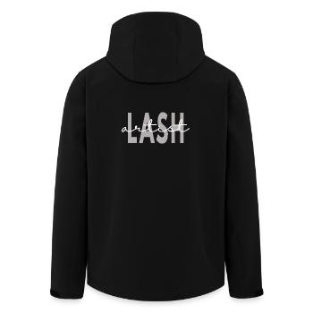 Lash Artist Eyelash Tech Makeup Artist Beauty - Men’s Recycled Softshell Jacket by Stanley/Stella - black - Back - AI Model Male 185 light (185cm)