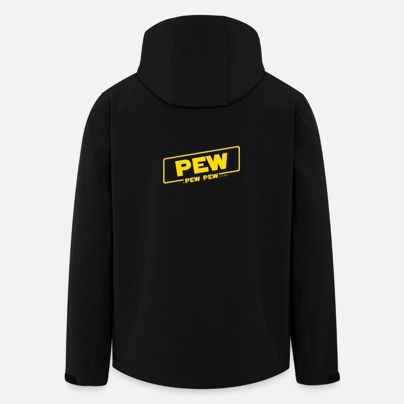 A Pew Pew Story - Men’s Recycled Softshell Jacket by Stanley/Stella - black